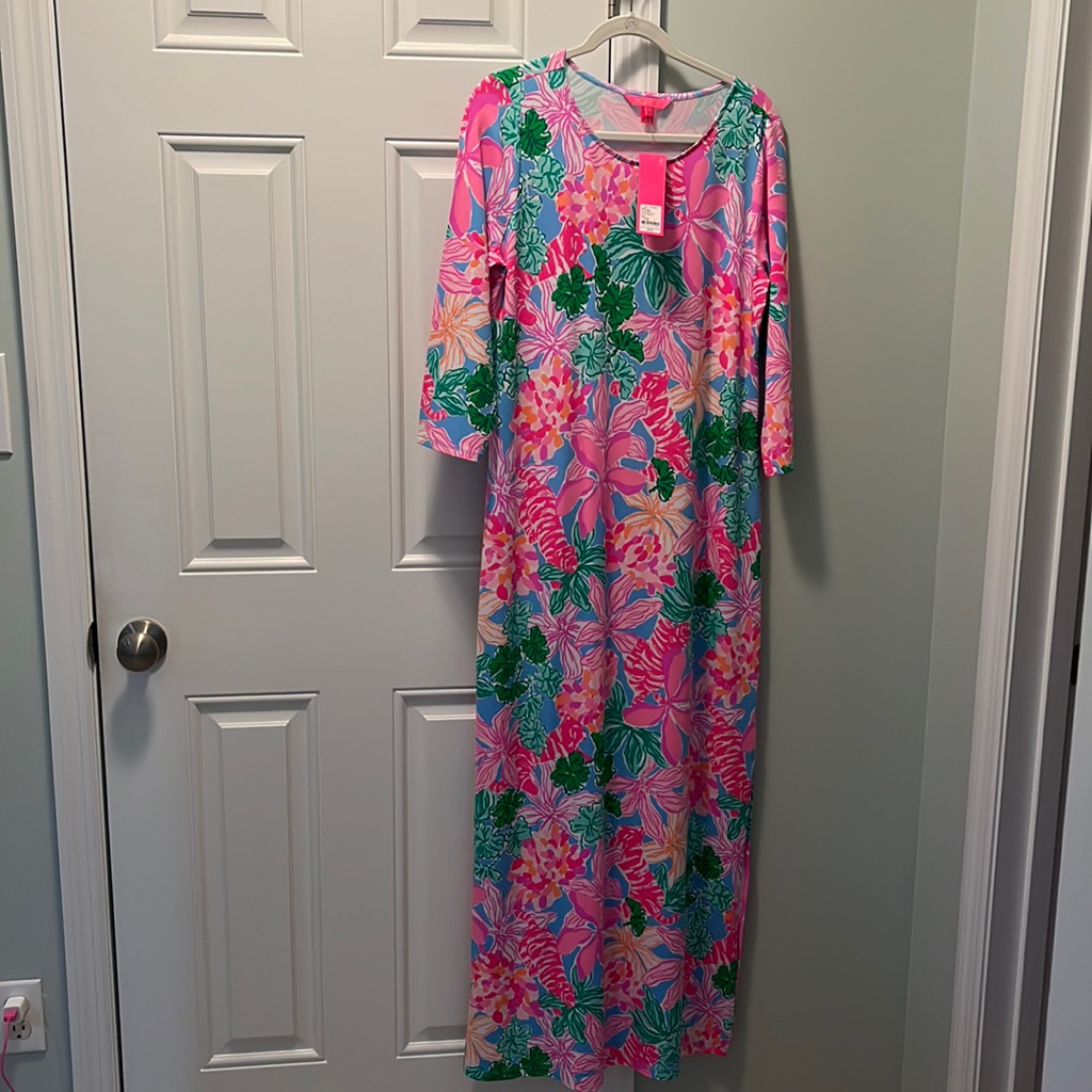 Lilly Pulitzer Morgann 3/4 Sleeve Maxi Dress